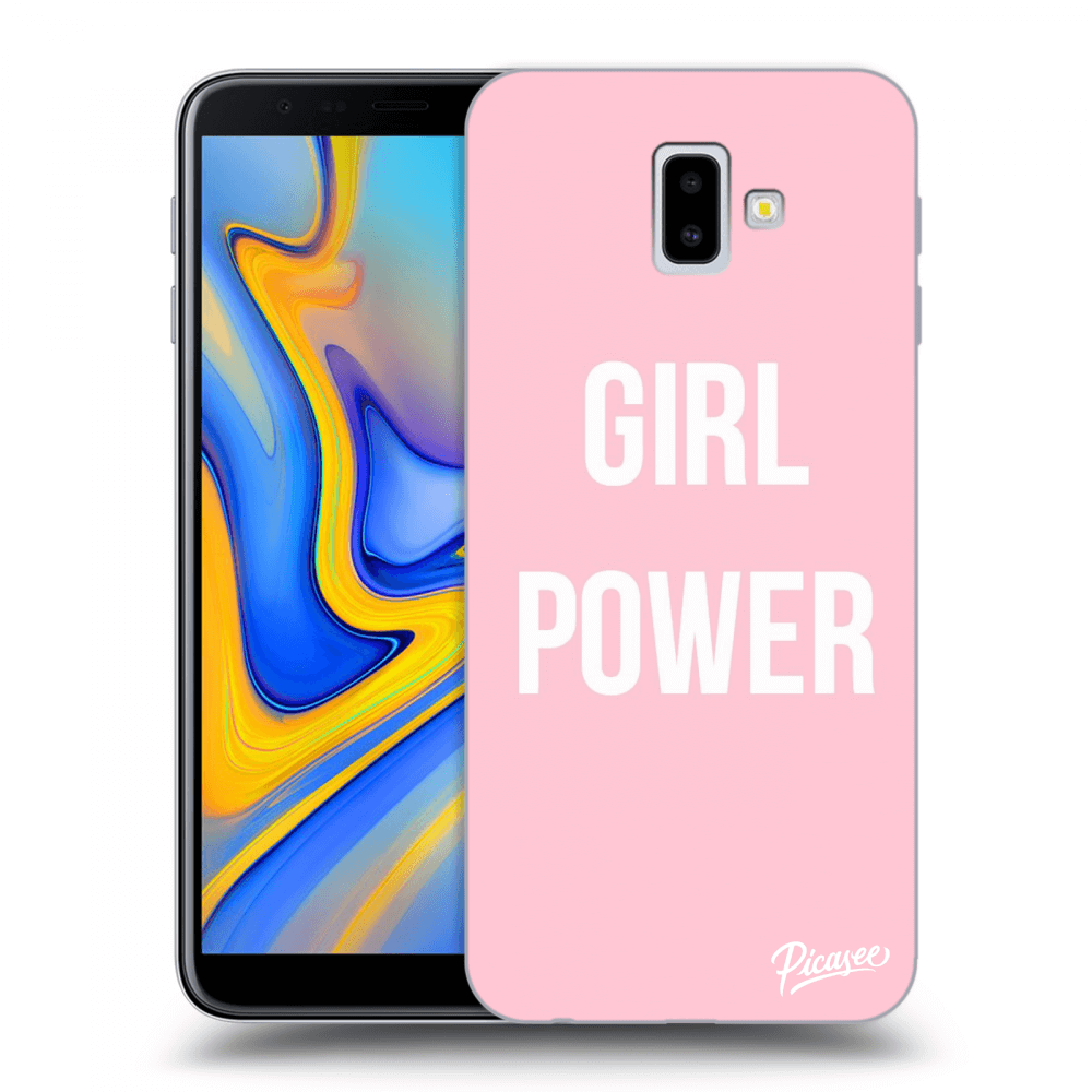 Picasee átlátszó szilikon tok az alábbi mobiltelefonokra Samsung Galaxy J6+ J610F - Girl power
