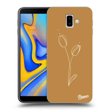 Picasee átlátszó szilikon tok az alábbi mobiltelefonokra Samsung Galaxy J6+ J610F - Tulips