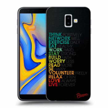 Picasee átlátszó szilikon tok az alábbi mobiltelefonokra Samsung Galaxy J6+ J610F - Motto life