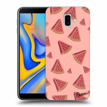 Picasee átlátszó szilikon tok az alábbi mobiltelefonokra Samsung Galaxy J6+ J610F - Watermelon