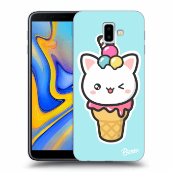 Tok az alábbi mobiltelefonokra Samsung Galaxy J6+ J610F - Ice Cream Cat