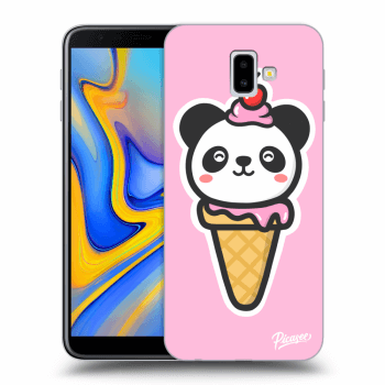 Picasee átlátszó szilikon tok az alábbi mobiltelefonokra Samsung Galaxy J6+ J610F - Ice Cream Panda