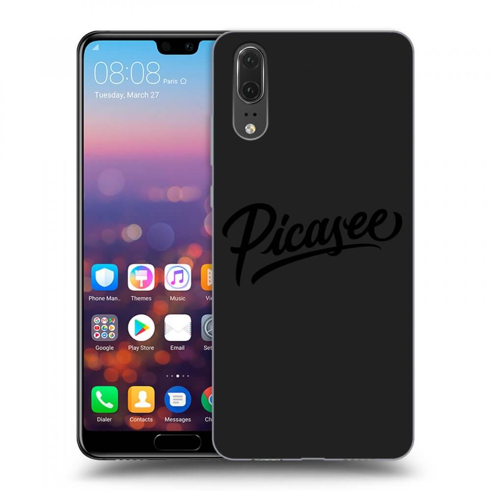 Picasee fekete szilikon tok az alábbi mobiltelefonokra Huawei P20 - Picasee - black