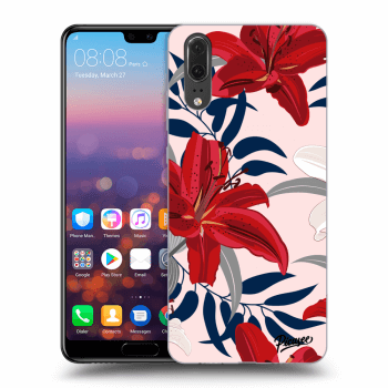 Tok az alábbi mobiltelefonokra Huawei P20 - Red Lily