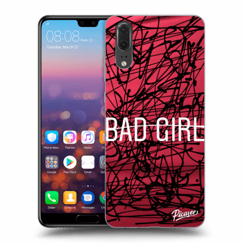 Picasee fekete szilikon tok az alábbi mobiltelefonokra Huawei P20 - Bad girl