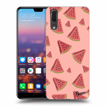 Picasee fekete szilikon tok az alábbi mobiltelefonokra Huawei P20 - Watermelon