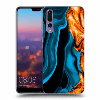 Szilikon tok erre a típusra Huawei P20 Pro - Gold blue