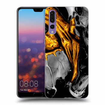 Szilikon tok erre a típusra Huawei P20 Pro - Black Gold