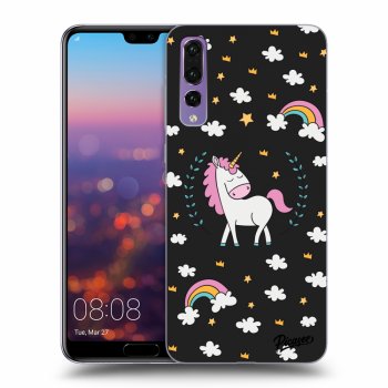 Picasee fekete szilikon tok az alábbi mobiltelefonokra Huawei P20 Pro - Unicorn star heaven