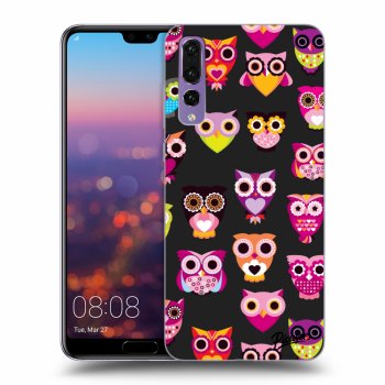 Picasee fekete szilikon tok az alábbi mobiltelefonokra Huawei P20 Pro - Owls