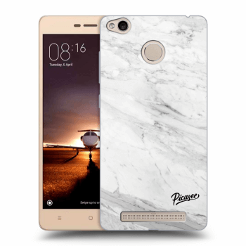 Picasee átlátszó szilikon tok az alábbi mobiltelefonokra Xiaomi Redmi 3s, 3 Pro - White marble