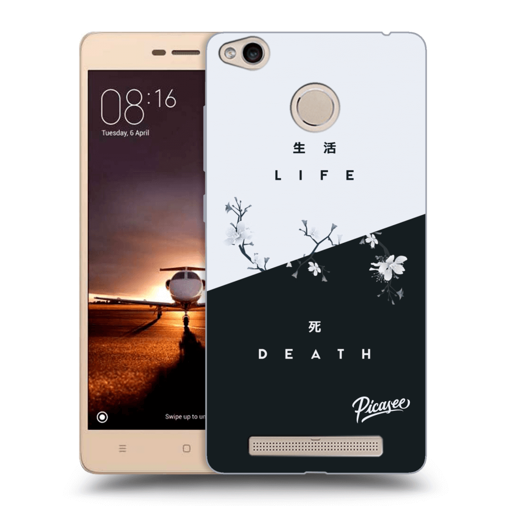 Picasee átlátszó szilikon tok az alábbi mobiltelefonokra Xiaomi Redmi 3s, 3 Pro - Life - Death
