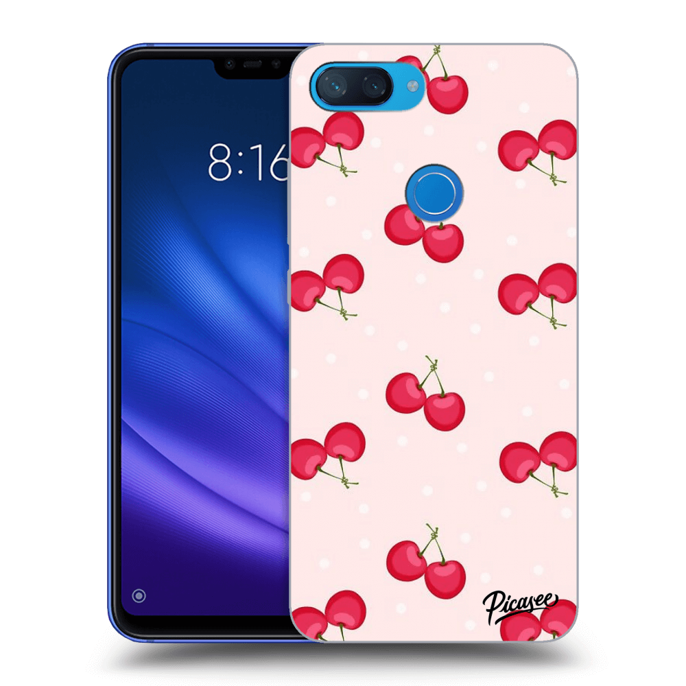 Picasee átlátszó szilikon tok az alábbi mobiltelefonokra Xiaomi Mi 8 Lite - Cherries