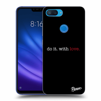 Picasee fekete szilikon tok az alábbi mobiltelefonokra Xiaomi Mi 8 Lite - Do it. With love.