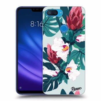 Picasee átlátszó szilikon tok az alábbi mobiltelefonokra Xiaomi Mi 8 Lite - Rhododendron