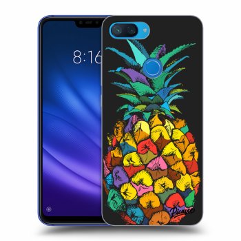 Picasee fekete szilikon tok az alábbi mobiltelefonokra Xiaomi Mi 8 Lite - Pineapple