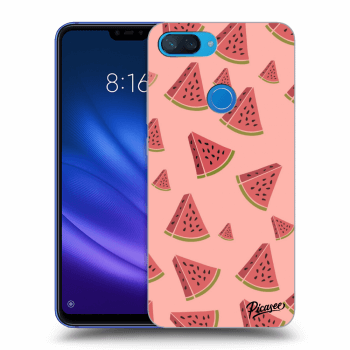 Picasee fekete szilikon tok az alábbi mobiltelefonokra Xiaomi Mi 8 Lite - Watermelon