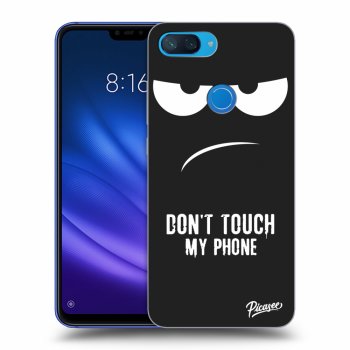 Picasee fekete szilikon tok az alábbi mobiltelefonokra Xiaomi Mi 8 Lite - Don't Touch My Phone