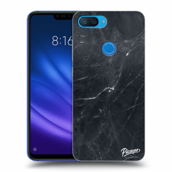 Picasee átlátszó szilikon tok az alábbi mobiltelefonokra Xiaomi Mi 8 Lite - Black marble