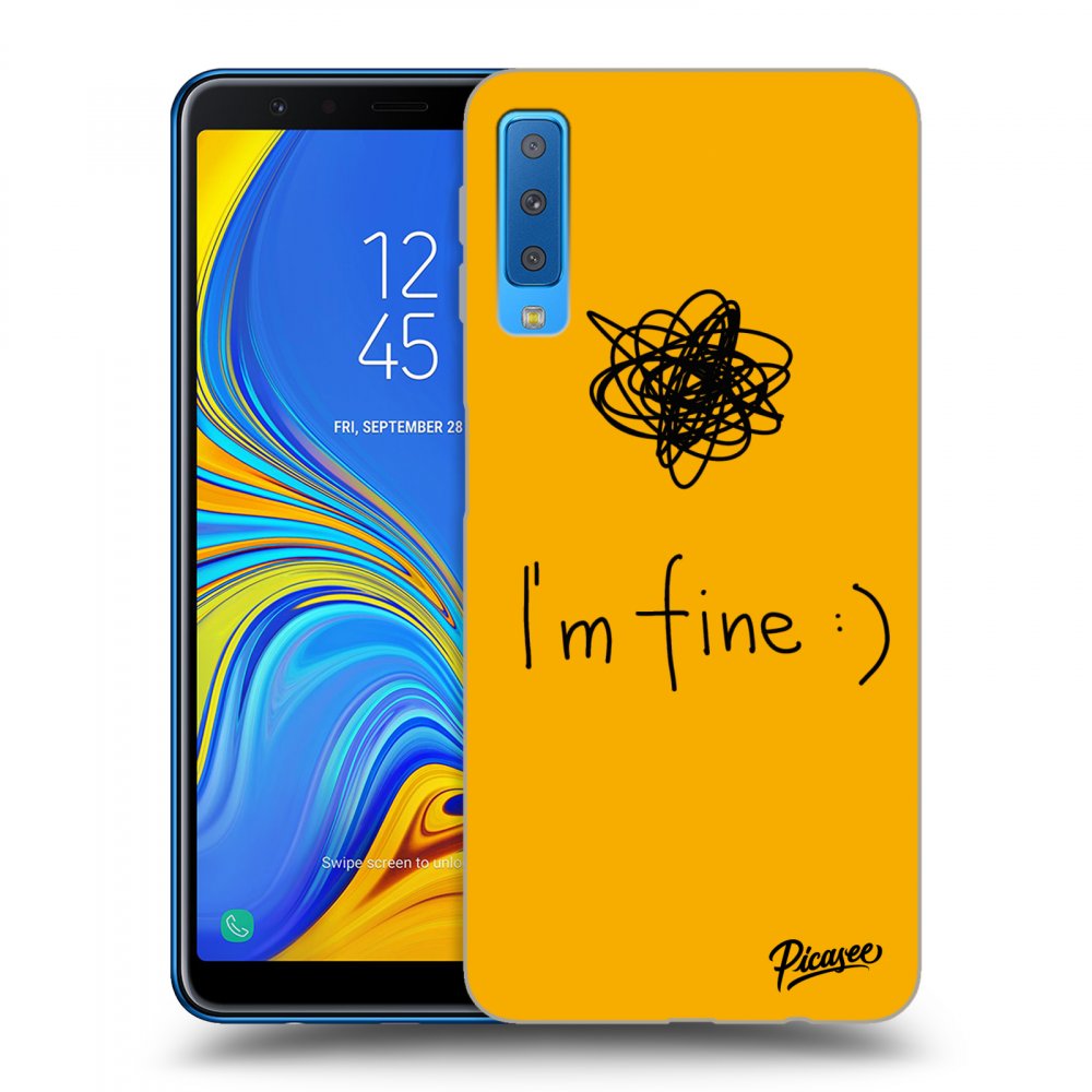Picasee ULTIMATE CASE Samsung Galaxy A7 2018 A750F - készülékre - I am fine