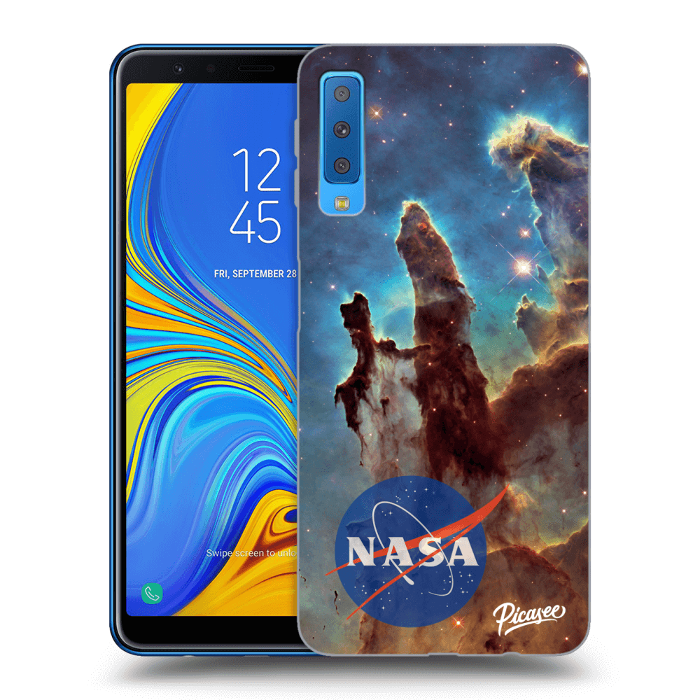 Picasee átlátszó szilikon tok az alábbi mobiltelefonokra Samsung Galaxy A7 2018 A750F - Eagle Nebula