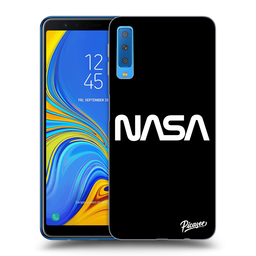 Picasee fekete szilikon tok az alábbi mobiltelefonokra Samsung Galaxy A7 2018 A750F - NASA Basic