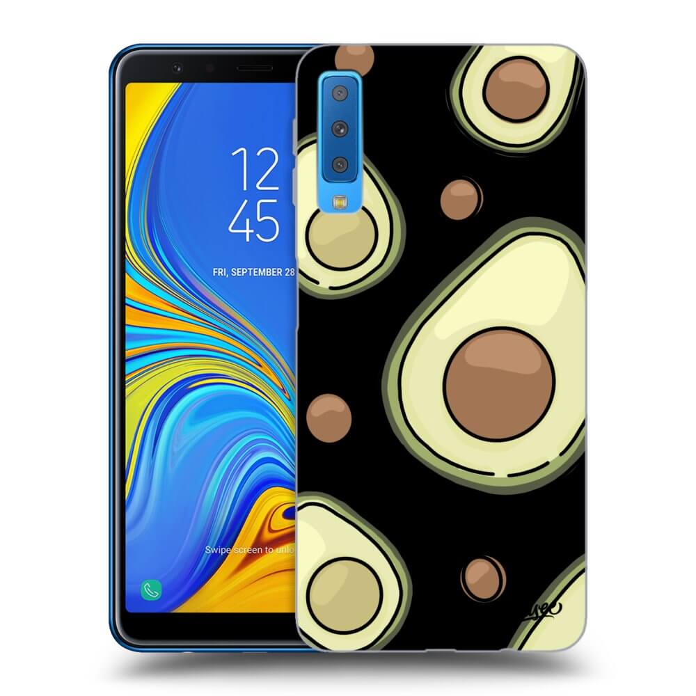 Picasee fekete szilikon tok az alábbi mobiltelefonokra Samsung Galaxy A7 2018 A750F - Avocado