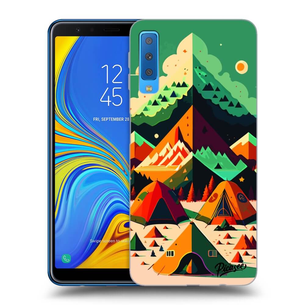 Picasee fekete szilikon tok az alábbi mobiltelefonokra Samsung Galaxy A7 2018 A750F - Alaska