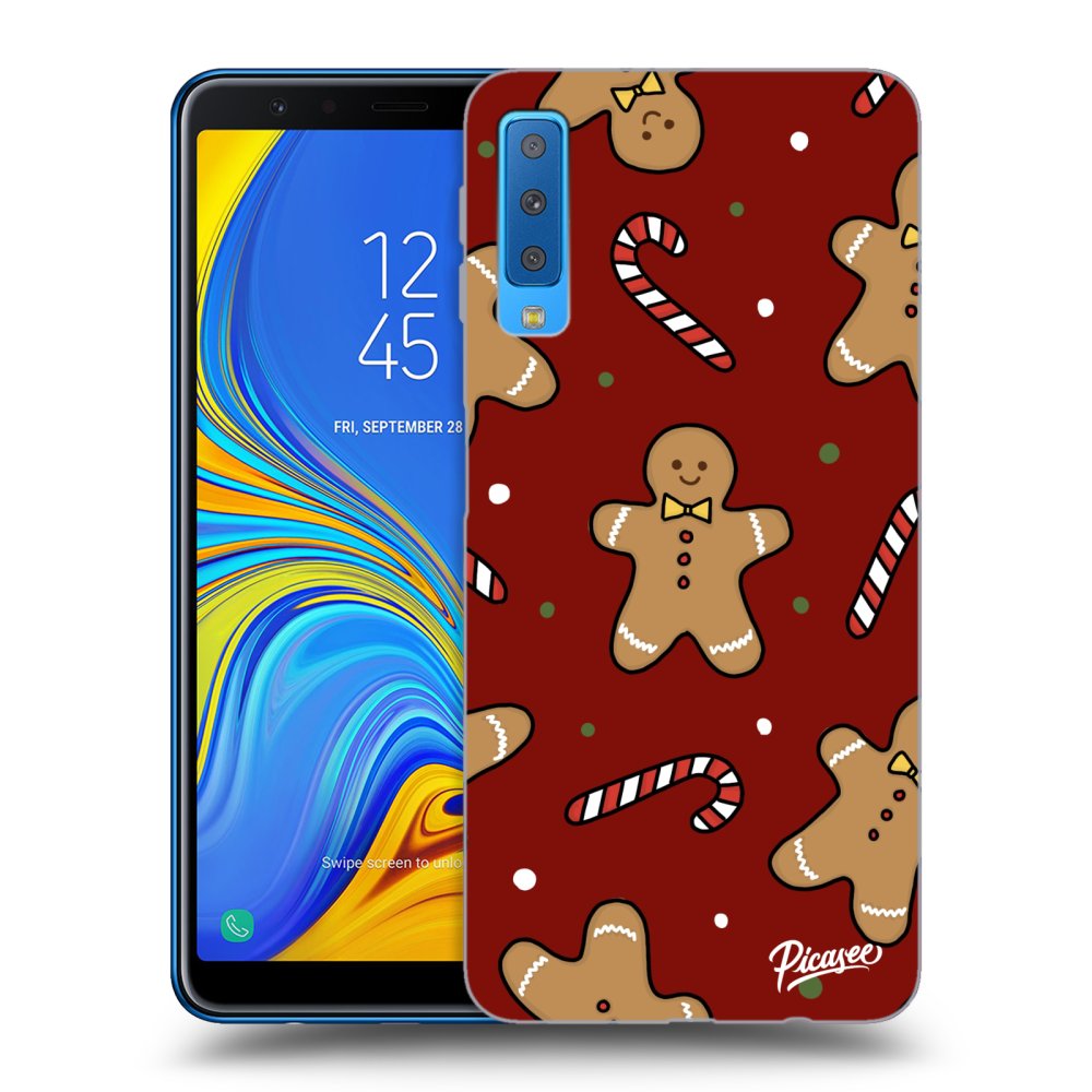 Picasee átlátszó szilikon tok az alábbi mobiltelefonokra Samsung Galaxy A7 2018 A750F - Gingerbread 2