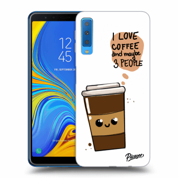 Szilikon tok erre a típusra Samsung Galaxy A7 2018 A750F - Cute coffee