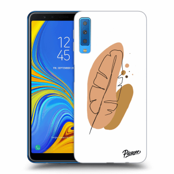 Picasee átlátszó szilikon tok az alábbi mobiltelefonokra Samsung Galaxy A7 2018 A750F - Feather brown