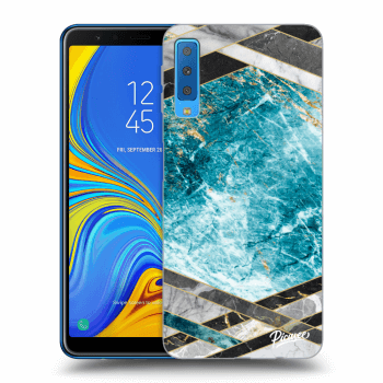 Tok az alábbi mobiltelefonokra Samsung Galaxy A7 2018 A750F - Blue geometry