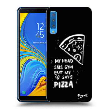 Picasee átlátszó szilikon tok az alábbi mobiltelefonokra Samsung Galaxy A7 2018 A750F - Pizza