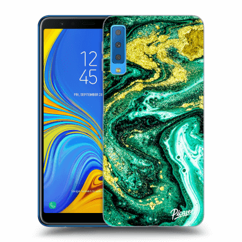 Szilikon tok erre a típusra Samsung Galaxy A7 2018 A750F - Green Gold