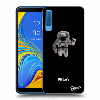 Picasee fekete szilikon tok az alábbi mobiltelefonokra Samsung Galaxy A7 2018 A750F - Astronaut Minimal