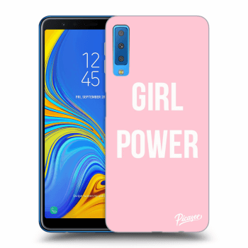 Picasee fekete szilikon tok az alábbi mobiltelefonokra Samsung Galaxy A7 2018 A750F - Girl power