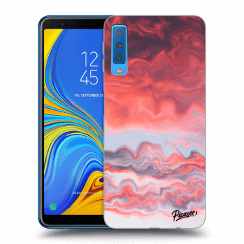 Picasee átlátszó szilikon tok az alábbi mobiltelefonokra Samsung Galaxy A7 2018 A750F - Sunset