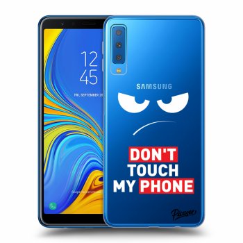 Picasee átlátszó szilikon tok az alábbi mobiltelefonokra Samsung Galaxy A7 2018 A750F - Angry Eyes - Transparent