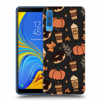 Picasee fekete szilikon tok az alábbi mobiltelefonokra Samsung Galaxy A7 2018 A750F - Fallovers