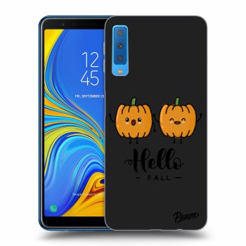 Picasee fekete szilikon tok az alábbi mobiltelefonokra Samsung Galaxy A7 2018 A750F - Hallo Fall