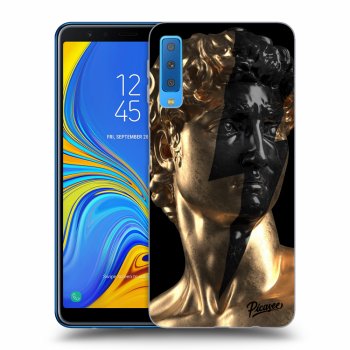 Picasee fekete szilikon tok az alábbi mobiltelefonokra Samsung Galaxy A7 2018 A750F - Wildfire - Gold