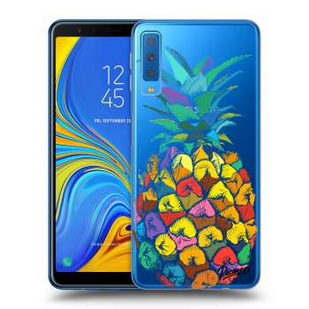 Picasee átlátszó szilikon tok az alábbi mobiltelefonokra Samsung Galaxy A7 2018 A750F - Pineapple