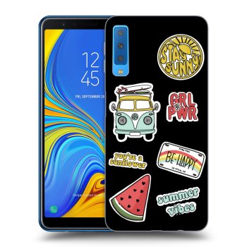 Picasee fekete szilikon tok az alábbi mobiltelefonokra Samsung Galaxy A7 2018 A750F - Summer