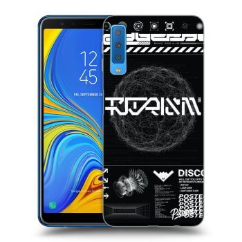 Picasee átlátszó szilikon tok az alábbi mobiltelefonokra Samsung Galaxy A7 2018 A750F - BLACK DISCO