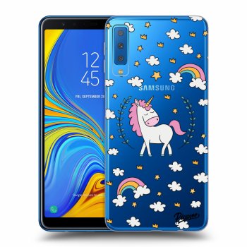 Picasee átlátszó szilikon tok az alábbi mobiltelefonokra Samsung Galaxy A7 2018 A750F - Unicorn star heaven