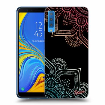 Szilikon tok erre a típusra Samsung Galaxy A7 2018 A750F - Flowers pattern