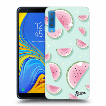 Picasee fekete szilikon tok az alábbi mobiltelefonokra Samsung Galaxy A7 2018 A750F - Watermelon 2