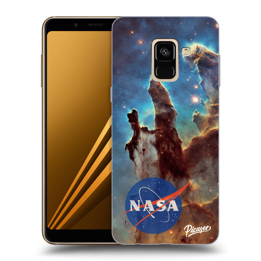 Picasee fekete szilikon tok az alábbi mobiltelefonokra Samsung Galaxy A8 2018 A530F - Eagle Nebula