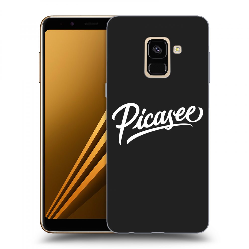 Picasee fekete szilikon tok az alábbi mobiltelefonokra Samsung Galaxy A8 2018 A530F - Picasee - White
