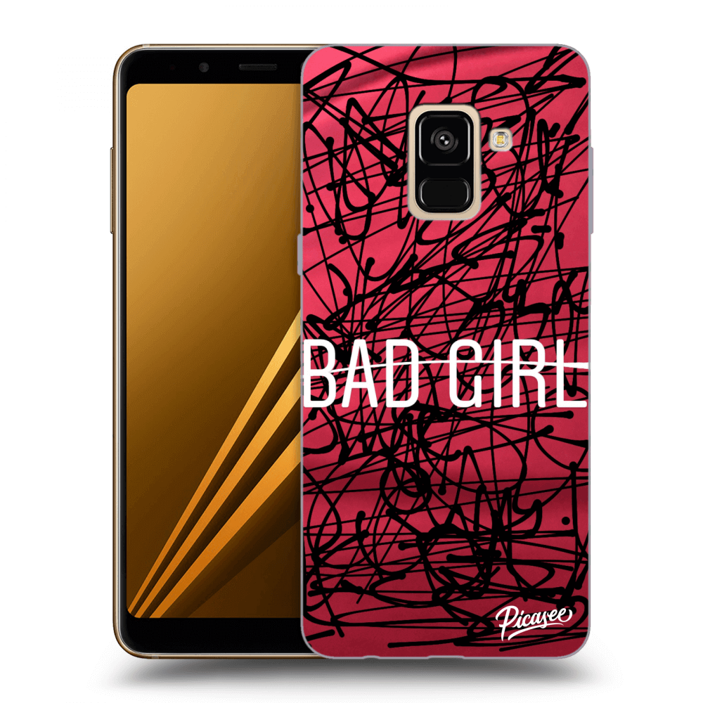 Picasee átlátszó szilikon tok az alábbi mobiltelefonokra Samsung Galaxy A8 2018 A530F - Bad girl